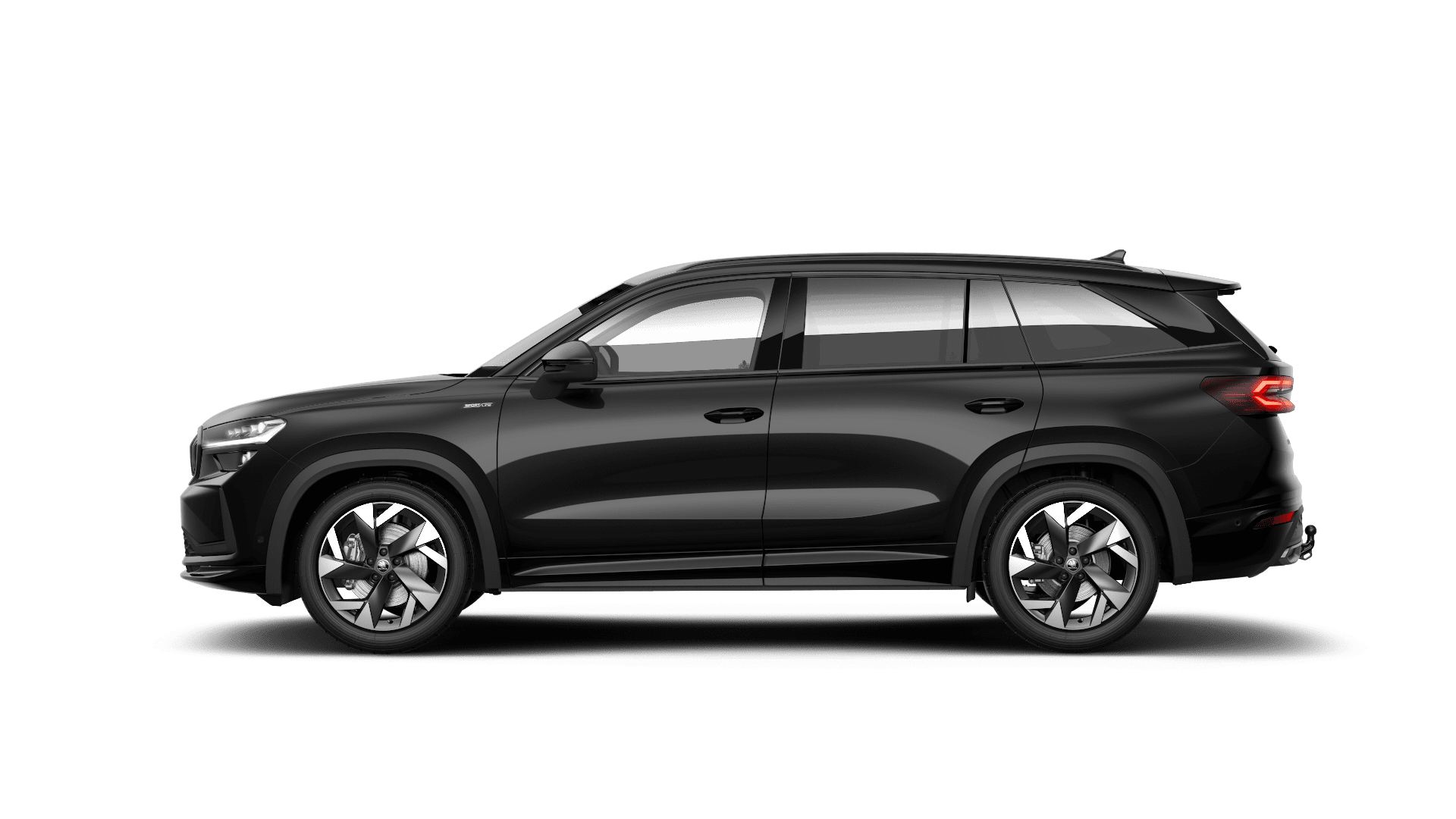 Kodiaq Sportline z boku — widoczny hak